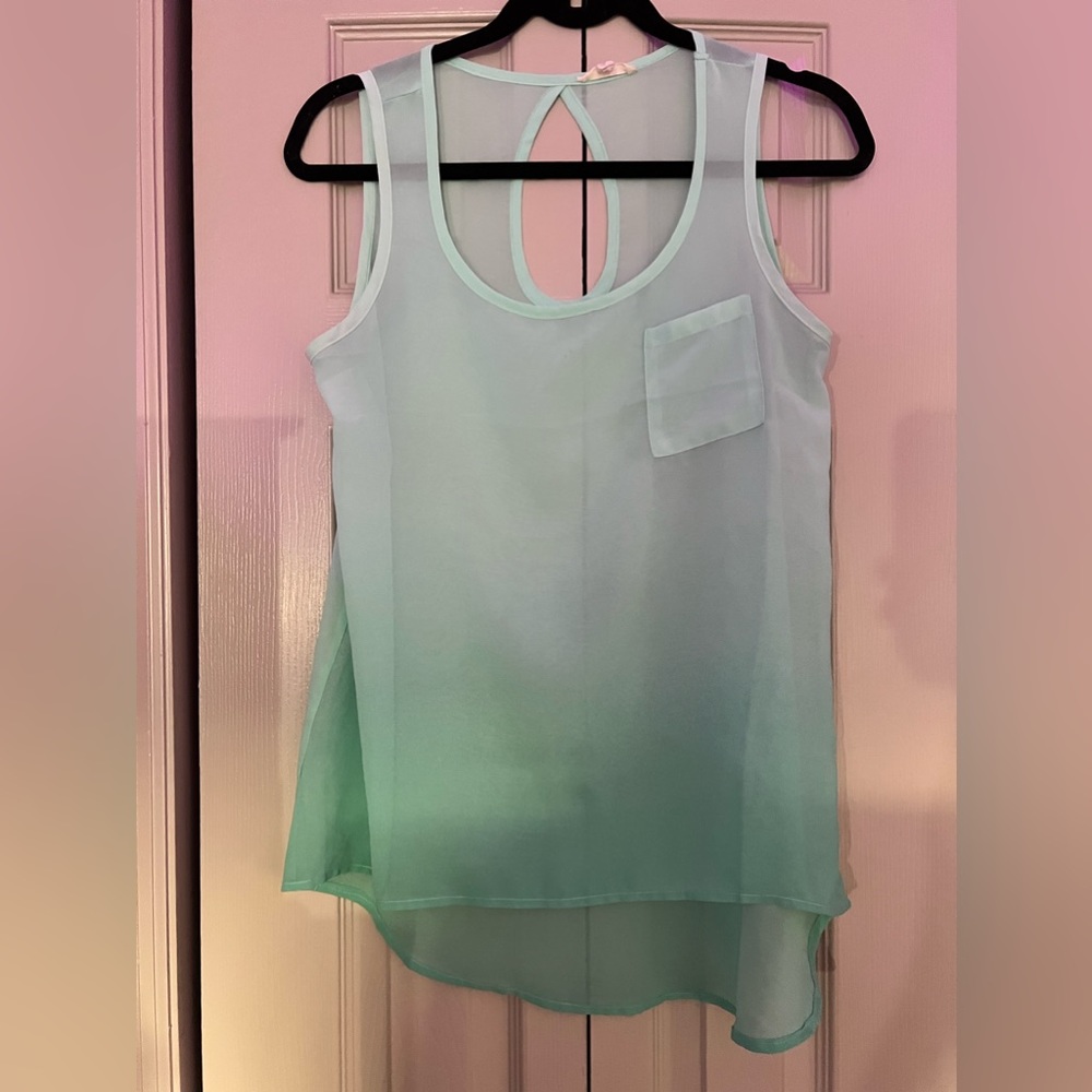 EM - Tank Top in teal color - Size small